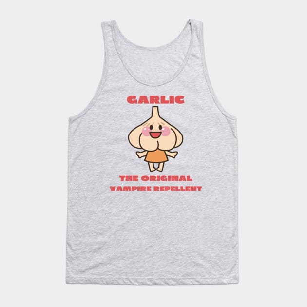 Garlic vampire Tank Top by IOANNISSKEVAS